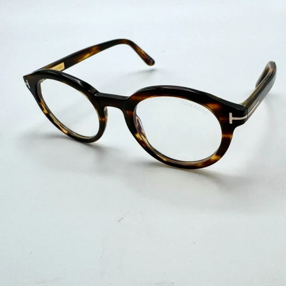 Tom Ford Eyeglasses Frame TF6061-B 055 Havana Brown Round 50-23-145 New